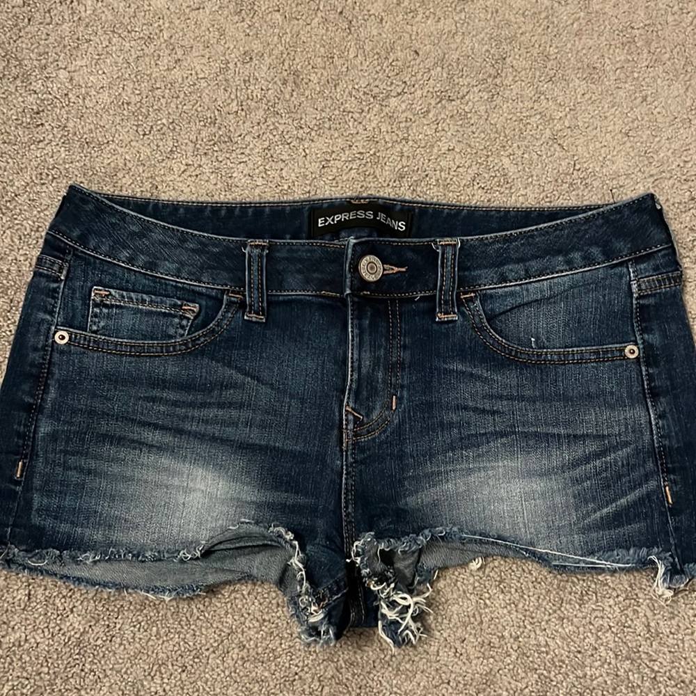 Express denim shorts